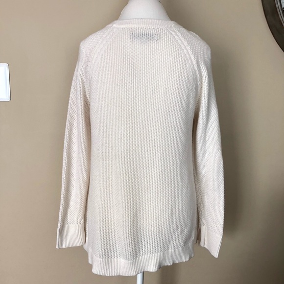 ๐2X HP๐ Ann Taylor LOFT Cream Knit Sweater - Picture 3 of 7